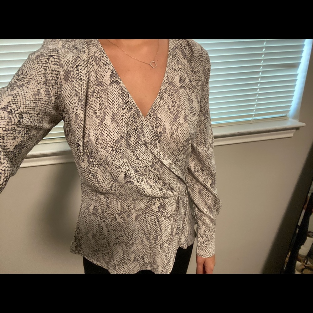 Snakeskin pattern blouse